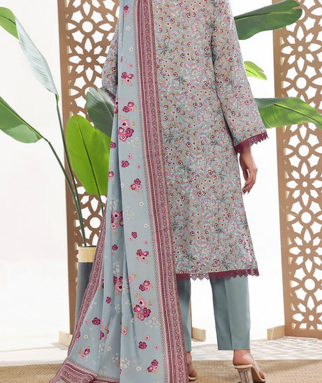 VS Daman Print Lawn`25 D#805 Grey