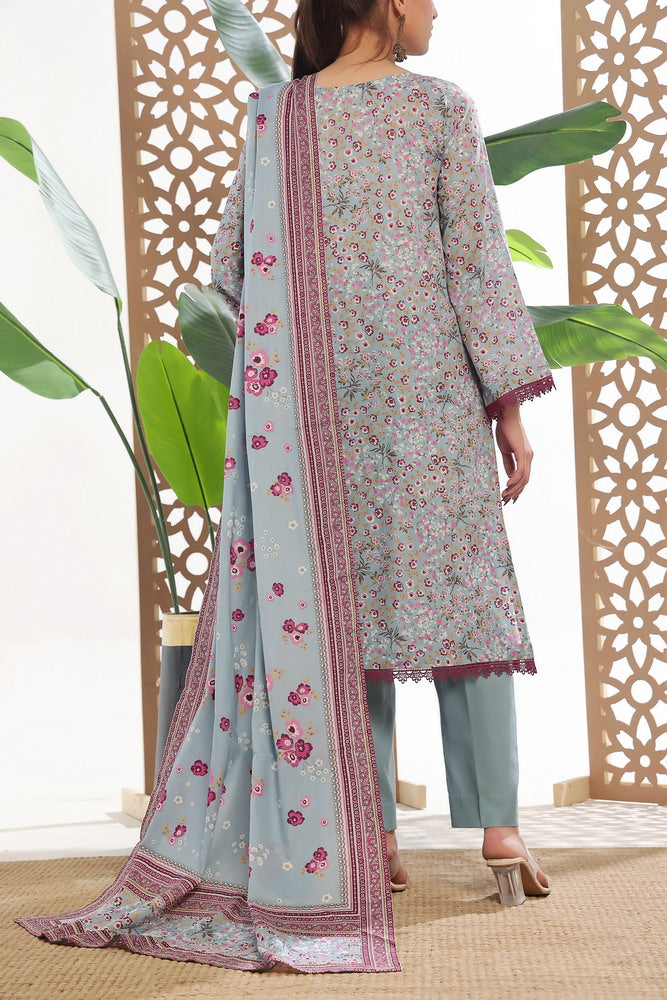 VS Daman Print Lawn`25 D#805 Grey