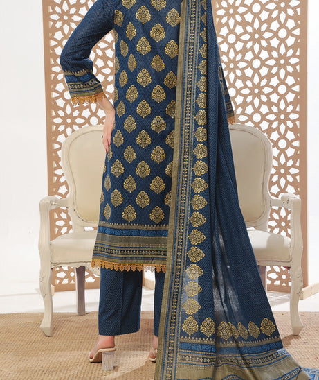 VS Daman Print Lawn`25 D#807 Zink