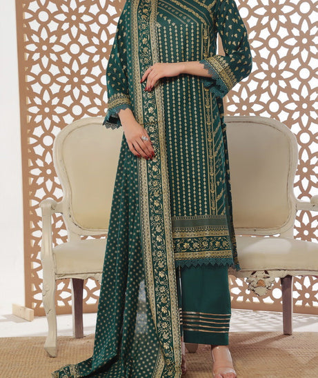 VS Daman Print Lawn`25 D#808 B Green
