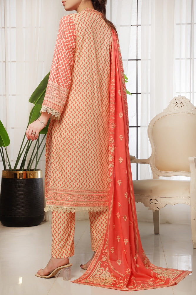 VS Daman Print Lawn`25 D#812 D Pink