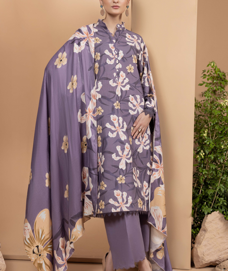 Hamdam Zara Khaddar W/Shawl'24 D#5