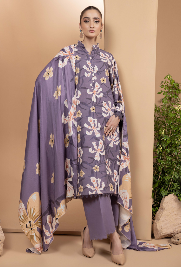 Hamdam Zara Khaddar W/Shawl'24 D#5