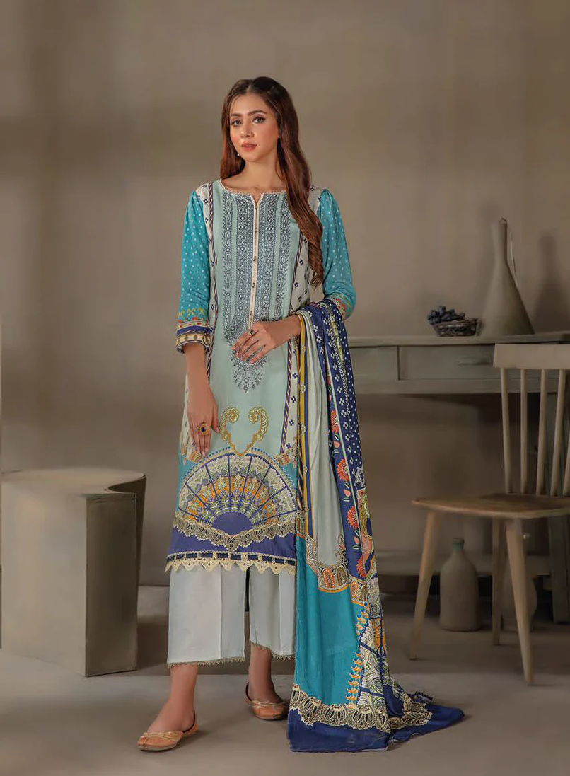 Lala Sana &amp; Samia Emb Wool`22 D#08