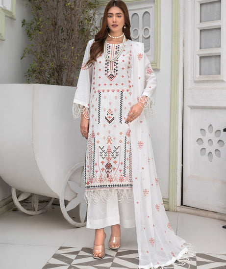 Feroza Fizza Luxury Lawn'24 D#07