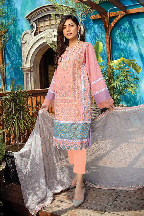 Zebaish Arzo Emb Lawn`21 D#08