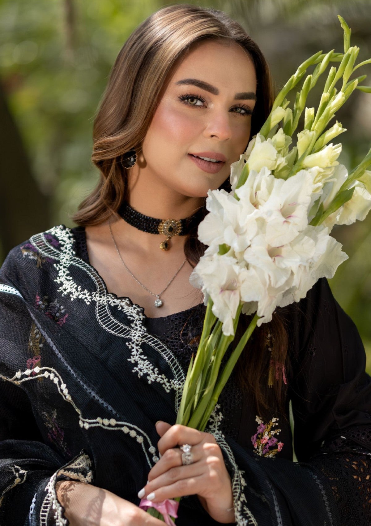 Thames Reet Emb Lawn`25 D # 02 Black