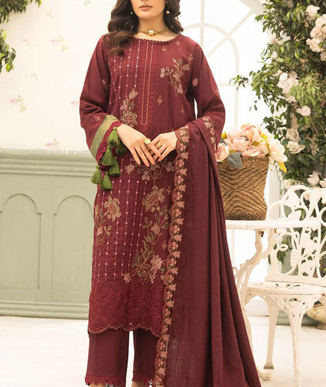 Shaista Festive Emb Peach'26 D#116