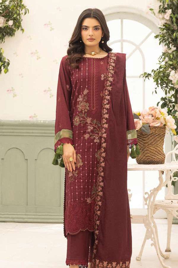 Shaista Festive Emb Peach'26 D#116
