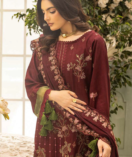 Shaista Festive Emb Peach'26 D#116