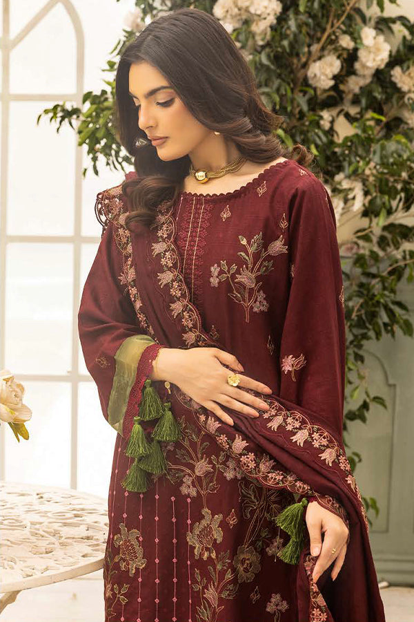 Shaista Festive Emb Peach'26 D#116