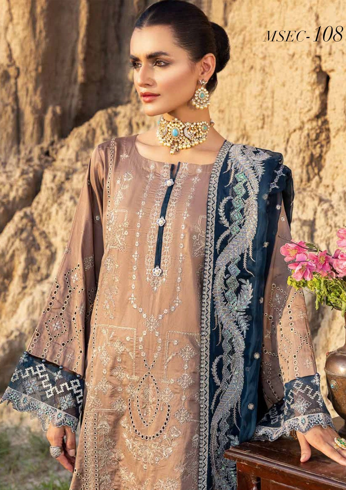 Muscari Emb Cotton Satin`22 D#108