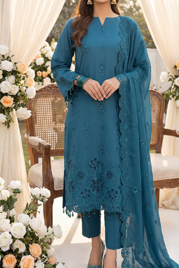 Sana & Sara Luxury Lawn'26 D#885