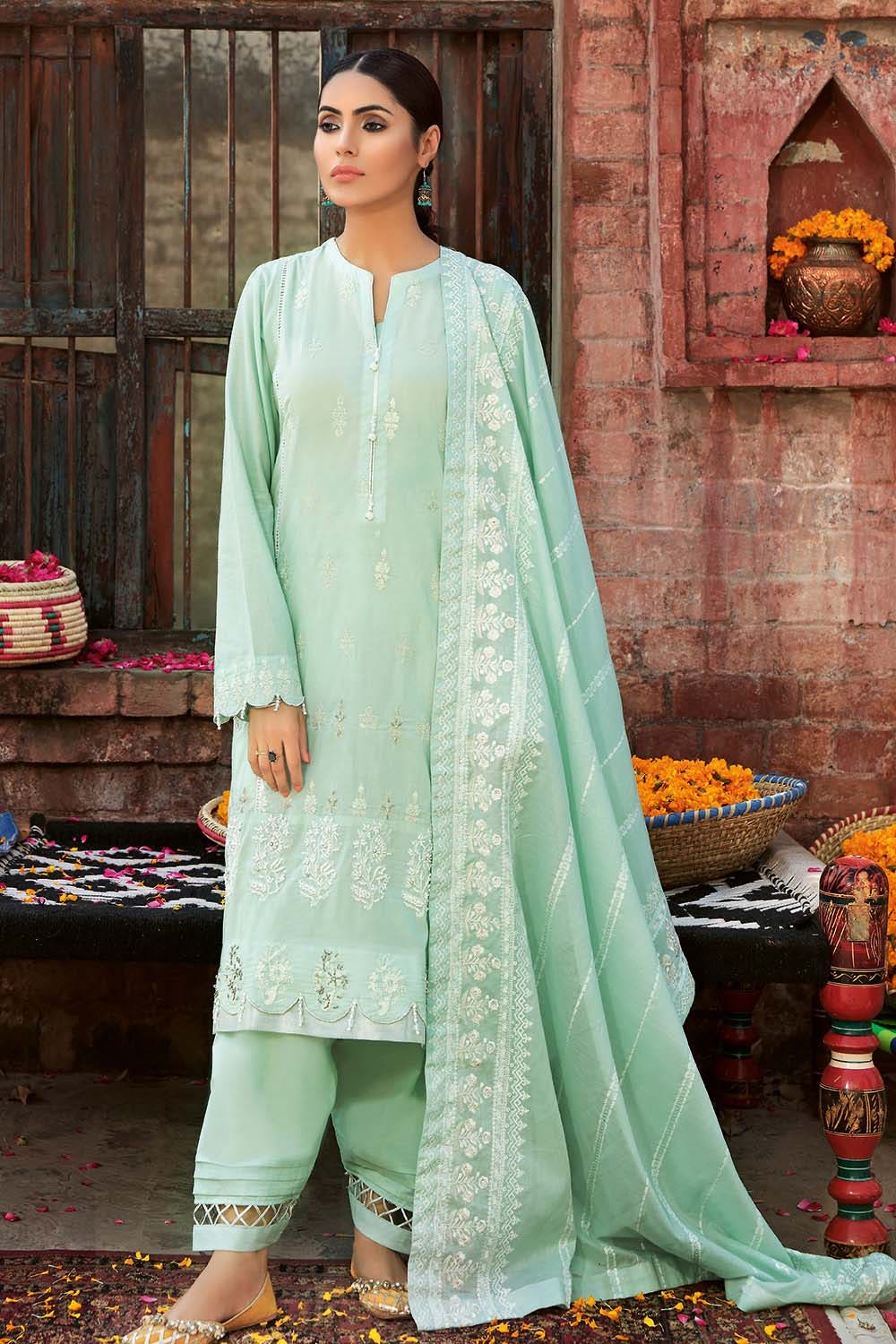 Gul Ahmed Emb Lawn'21 FS-48