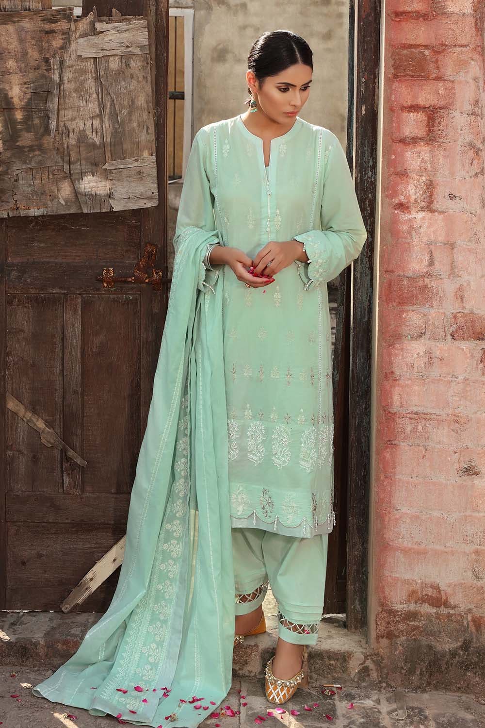 Gul Ahmed Emb Lawn'21 FS-48