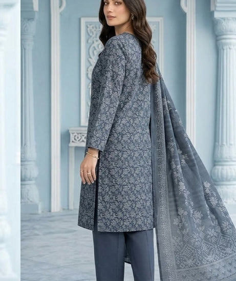 BR Sehar Dhanak'26 3Pcs D#3 (G Grey)
