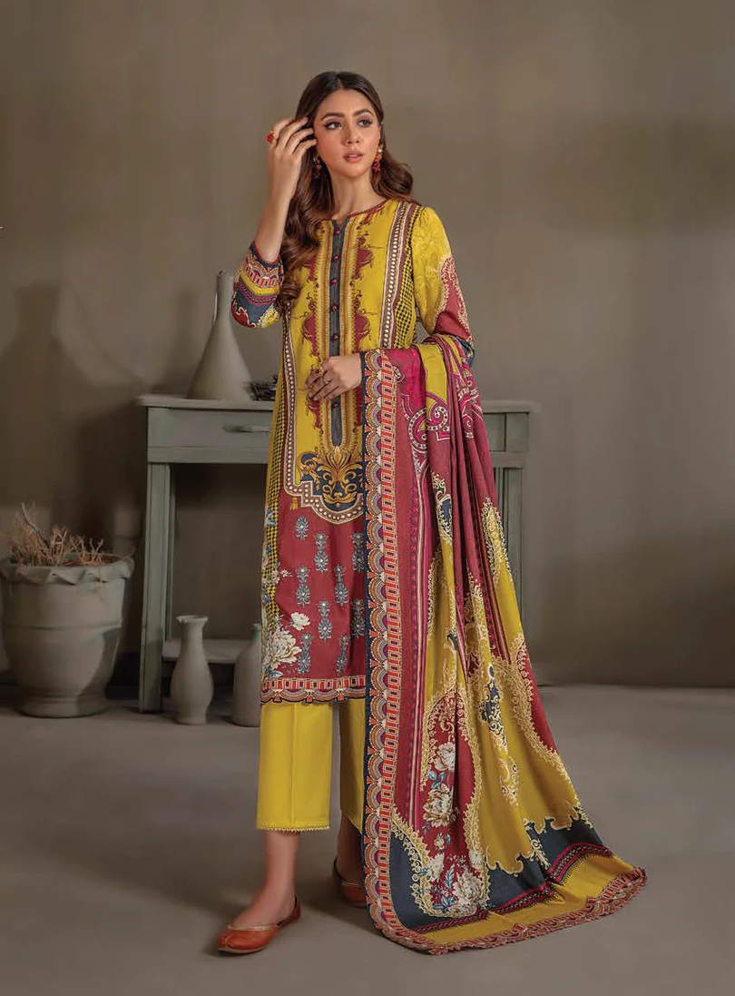 Lala Sana &amp; Samia Emb Wool`22 D#09