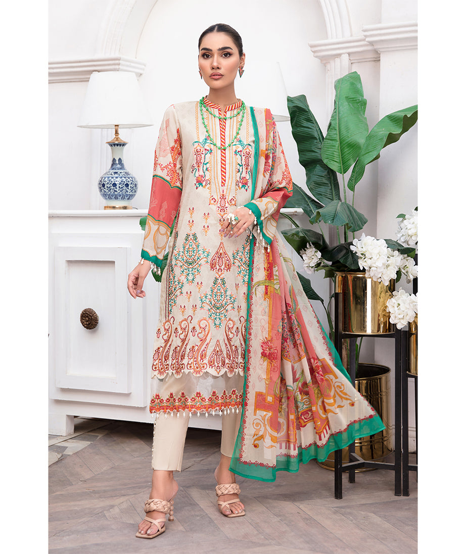 Banafsheh Luxury Lawn`22 D#09