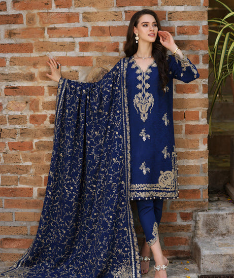 Luxury Winter Shawl By Noor by Sadia Asad D# 10