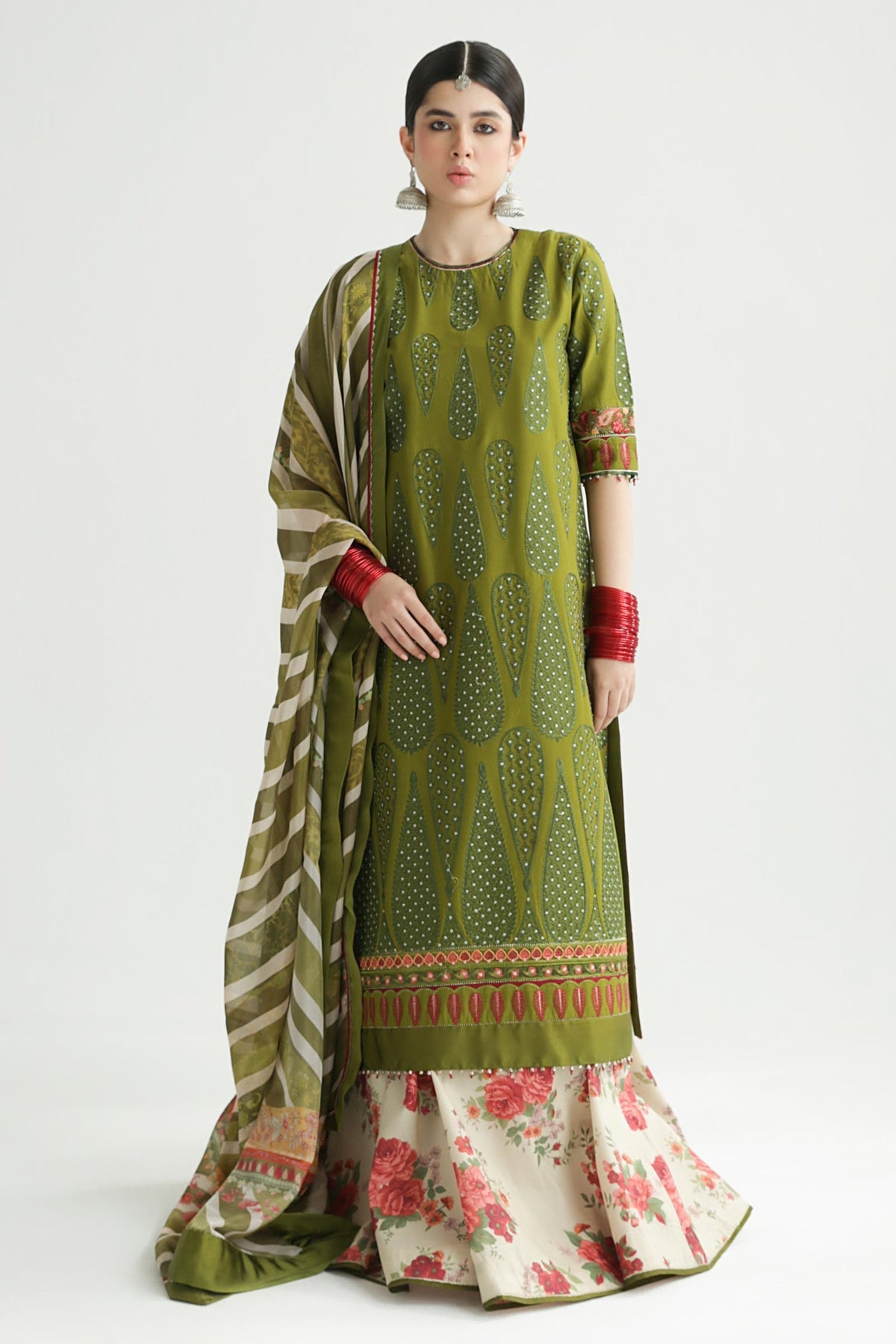 Zara Shahjahan Lawn Unstitched 2024 AAINA-8B