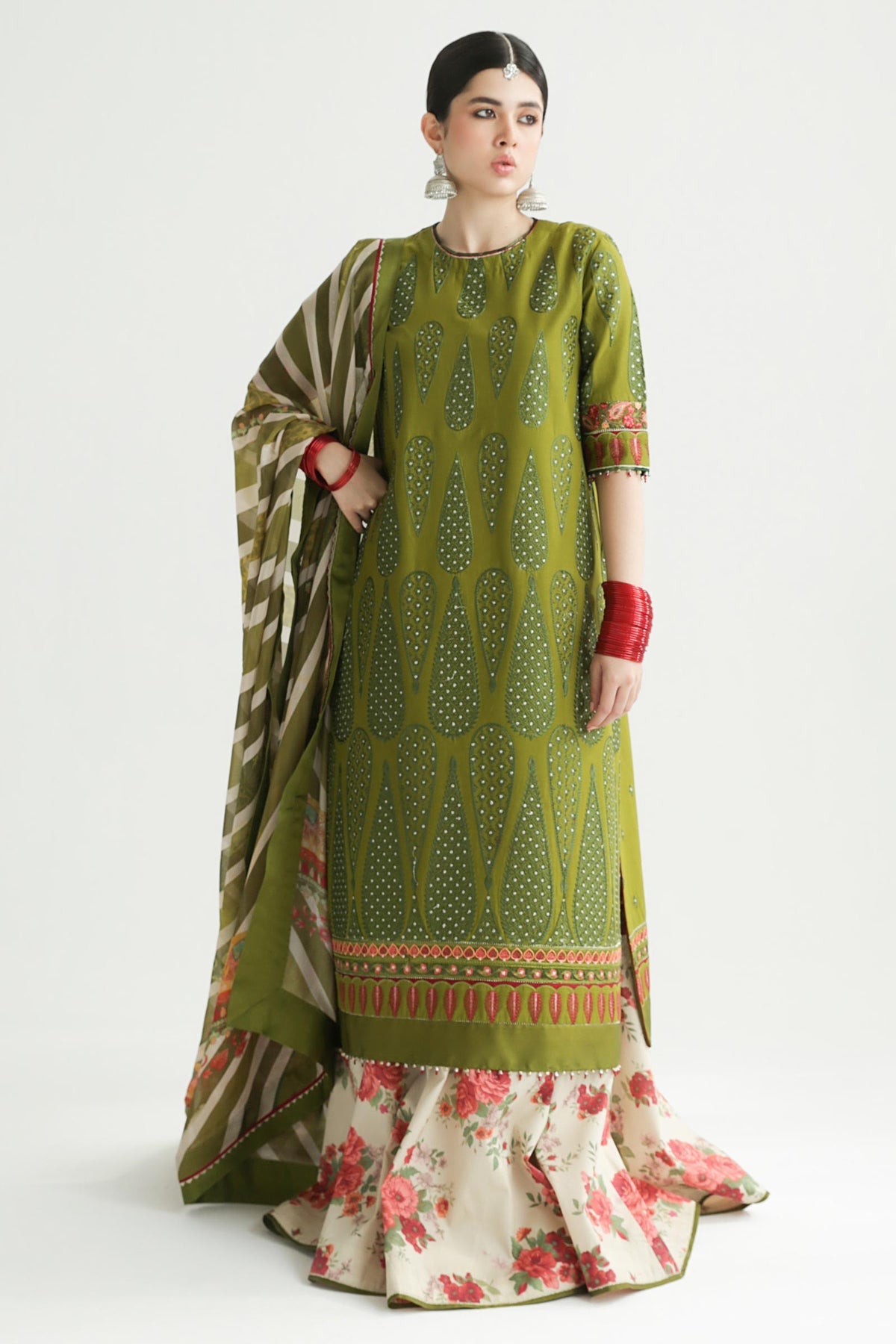 Zara Shahjahan Lawn Unstitched 2024 AAINA-8B