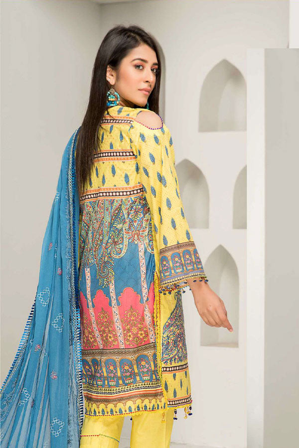 AB Noor Digital Emb Lawn`22 D#3-B