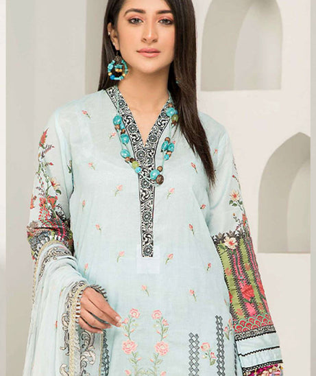 AB Noor Digital Emb Lawn`22 D#4