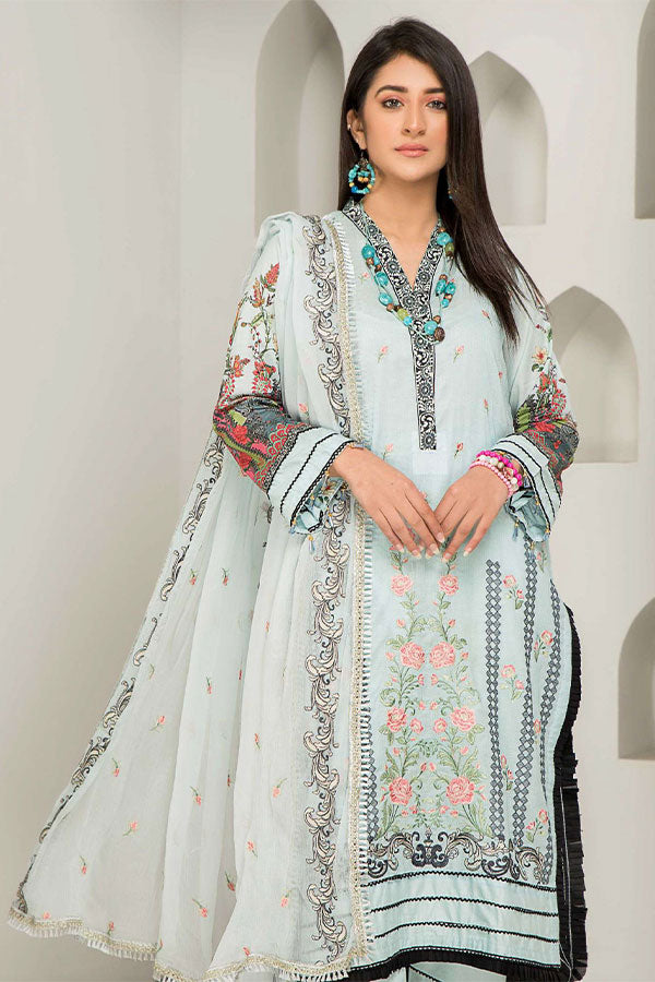 AB Noor Digital Emb Lawn`22 D#4