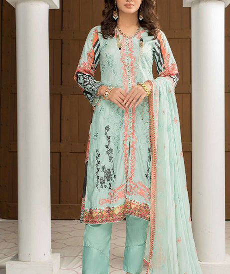 AB Noor Digital Emb Lawn`22 D#7