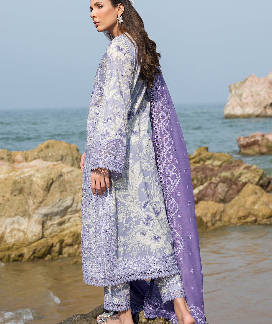 Afrozeh Summer Together Lawn'24 D#05 (Wisteria)