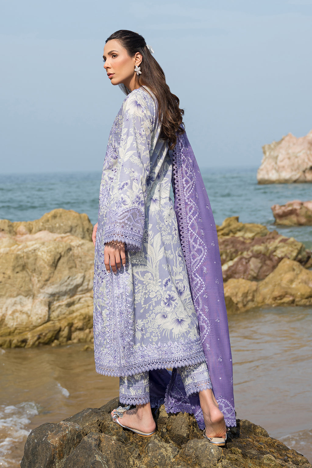 Afrozeh Summer Together Lawn'24 D#05 (Wisteria)