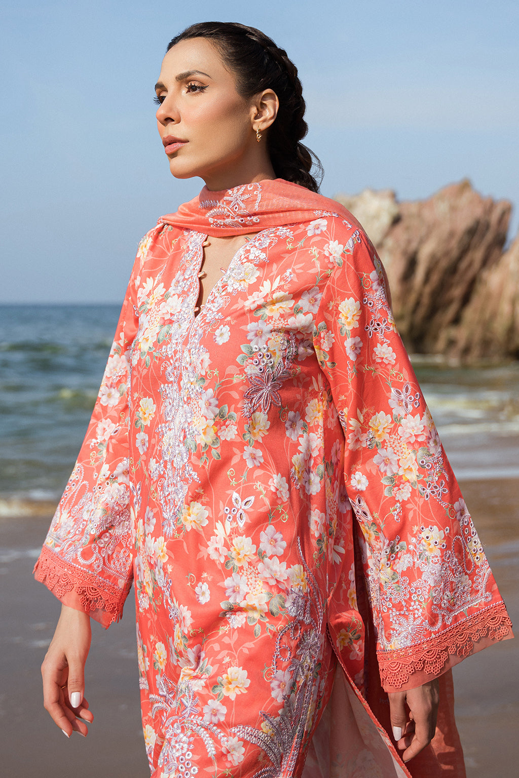Afrozeh Summer Together Lawn'24 D#09 (Jasmine)