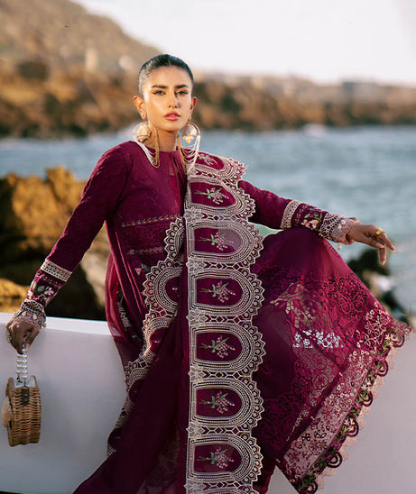 AJR Dastan Luxury Lawn`25 D#2 (CHERRY WINE)