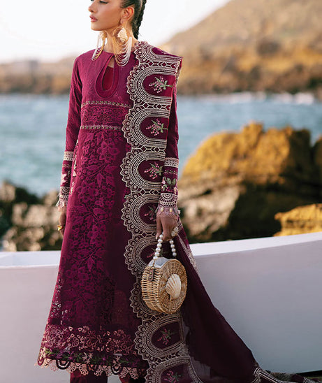 AJR Dastan Luxury Lawn`25 D#2 (CHERRY WINE)