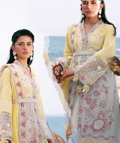 AJR Dastan Luxury Lawn`25 D#3 (AZURE)