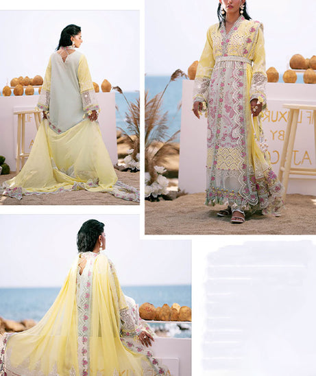 AJR Dastan Luxury Lawn`25 D#3 (AZURE)