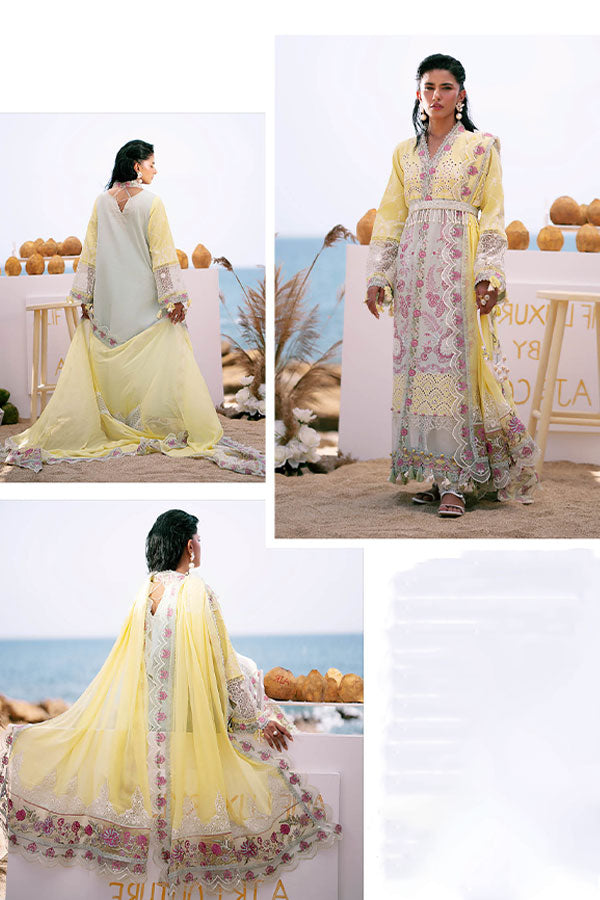 AJR Dastan Luxury Lawn`25 D#3 (AZURE)