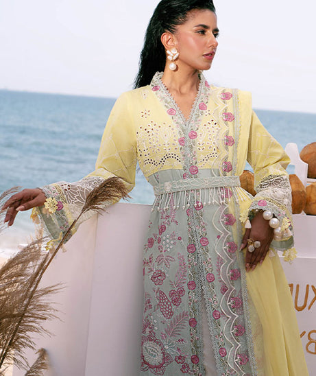 AJR Dastan Luxury Lawn`25 D#3 (AZURE)