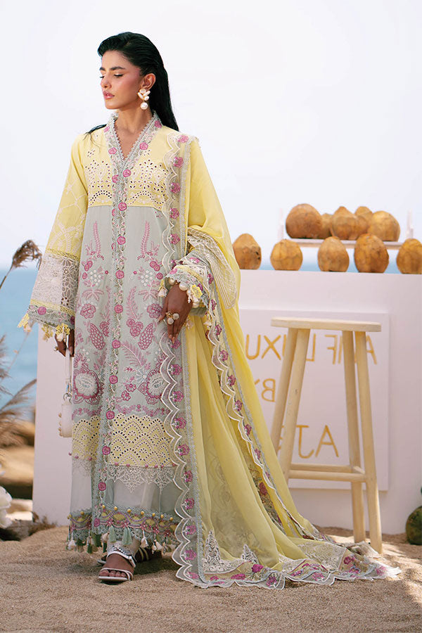 AJR Dastan Luxury Lawn`25 D#3 (AZURE)