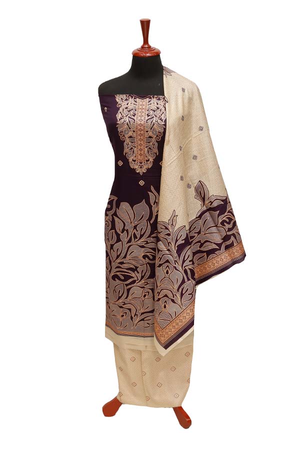 Al-Hamra Designer Lawn`22 D#417 Purple