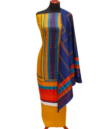 Al-Hamra Designer Lawn`22 D#437 Golden