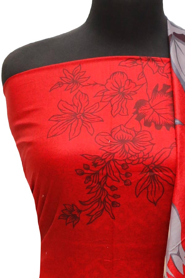 Al-Hamra Designer Lawn`22 D#441 Red