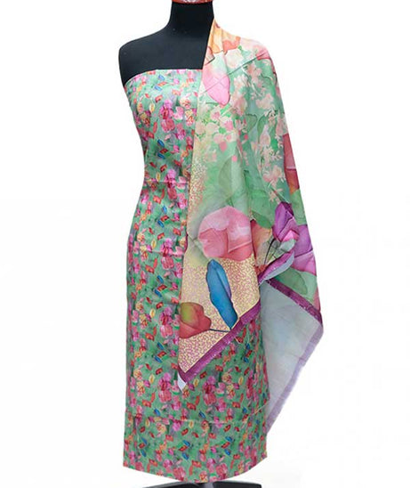 Al Hamra Hareem Khaddar`24 D#8007 Apple Green