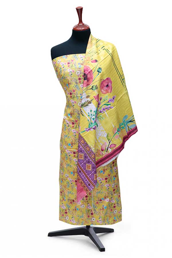 Al Hamra Hareem Khaddar`24 D#8008 Yellow