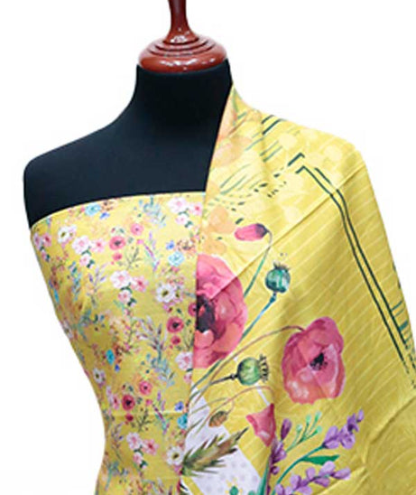 Al Hamra Hareem Khaddar`24 D#8008 Yellow