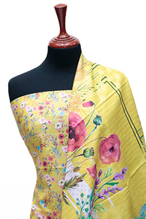 Al Hamra Hareem Khaddar`24 D#8008 Yellow