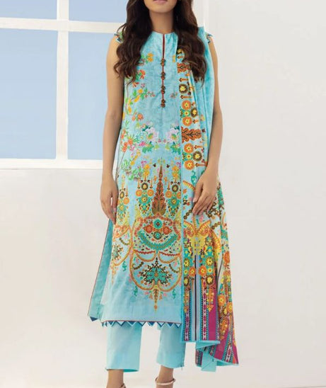 AL Karam S/S Lawn`21 SS#11.1 Sea Blue