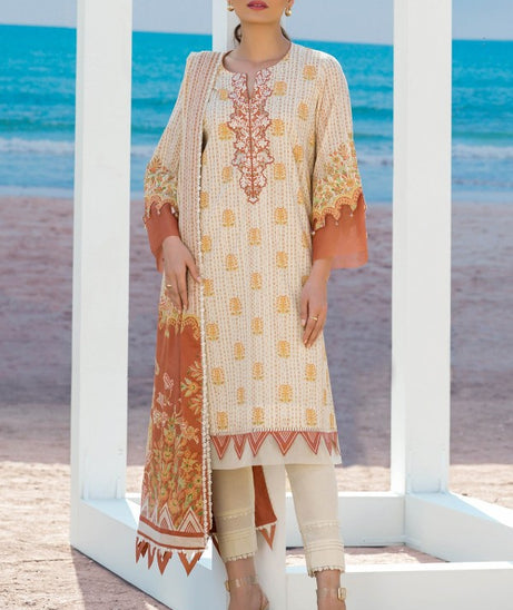 AL Karam S/S Lawn`21 SS#15.1 (Beige)