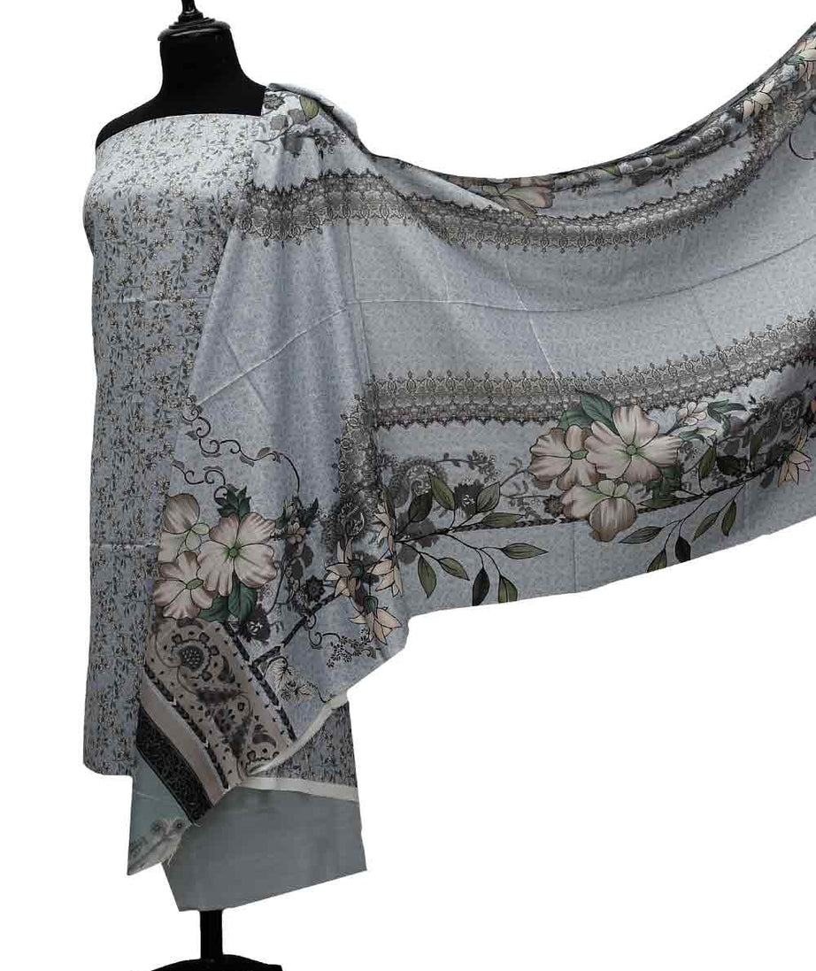 AL-Rauf Print Khaddar'21 D#20783 L Grey