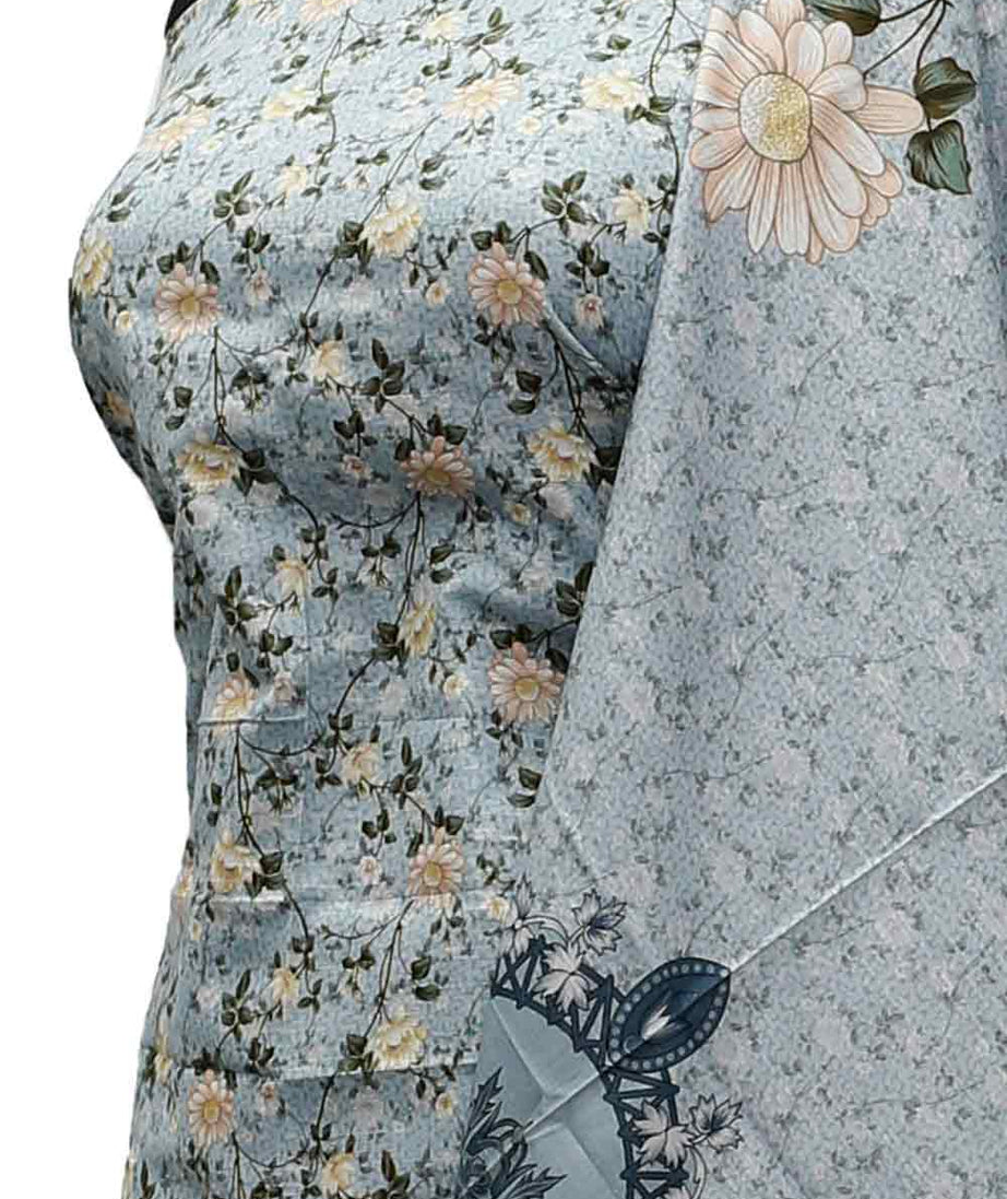 AL-Rauf Print Khaddar'21 D#20788 Sky Blue